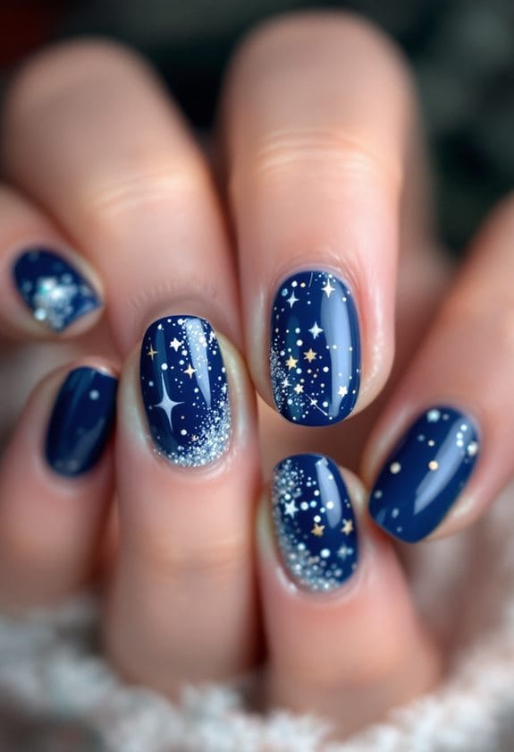 celestial night sky pattern