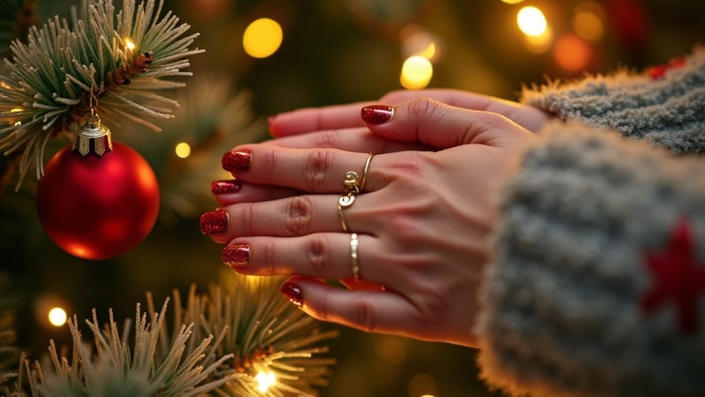 charming holiday nail art