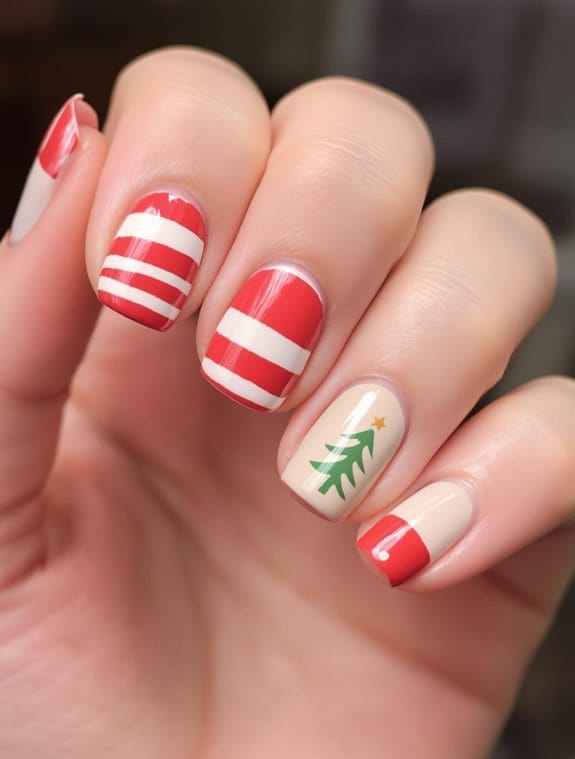 choosing basic christmas nail art