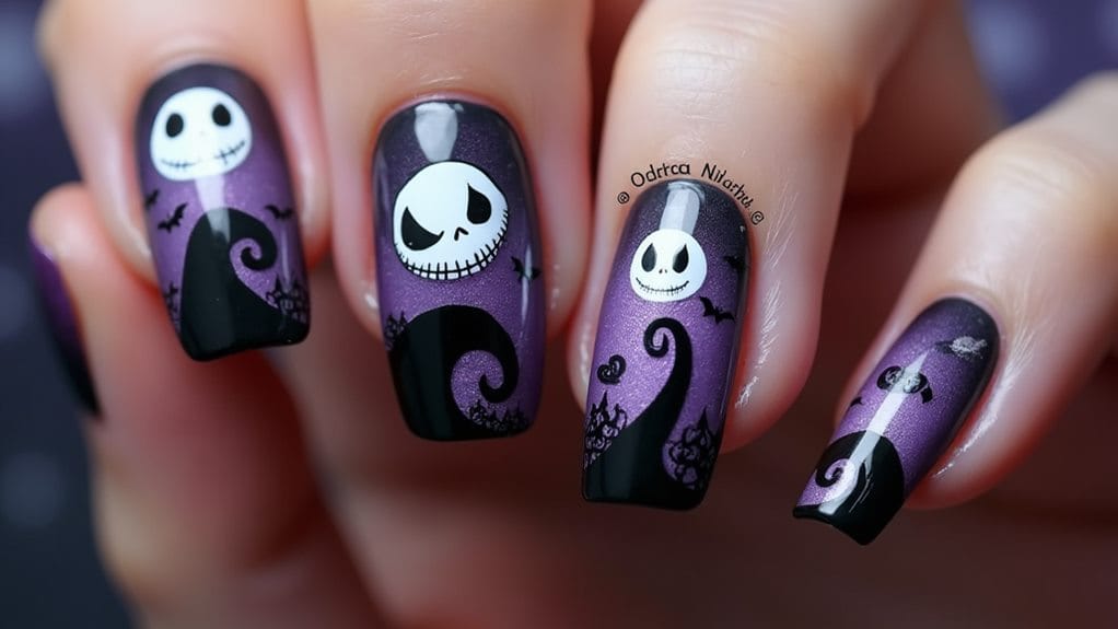 choosing nightmare before christmas nail art