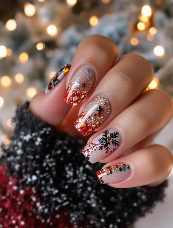 choosing sparkly nail art