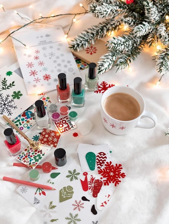 christmas diy nail art