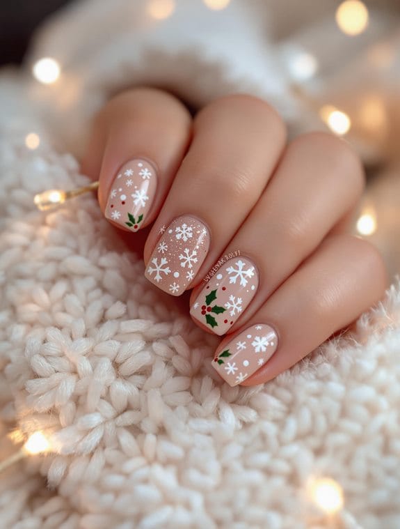 christmas nail art choices