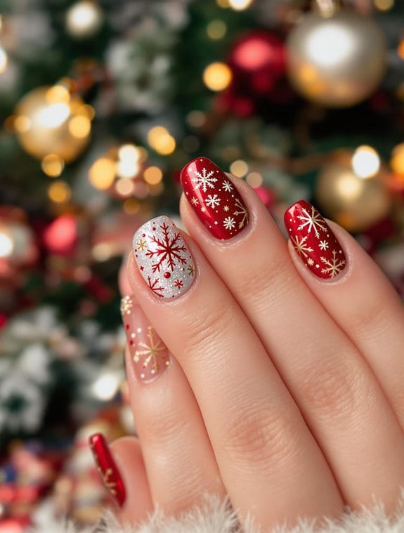 christmas nail art choices