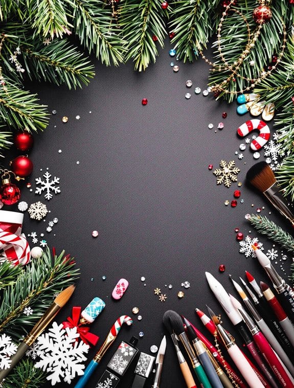 christmas nail art tips