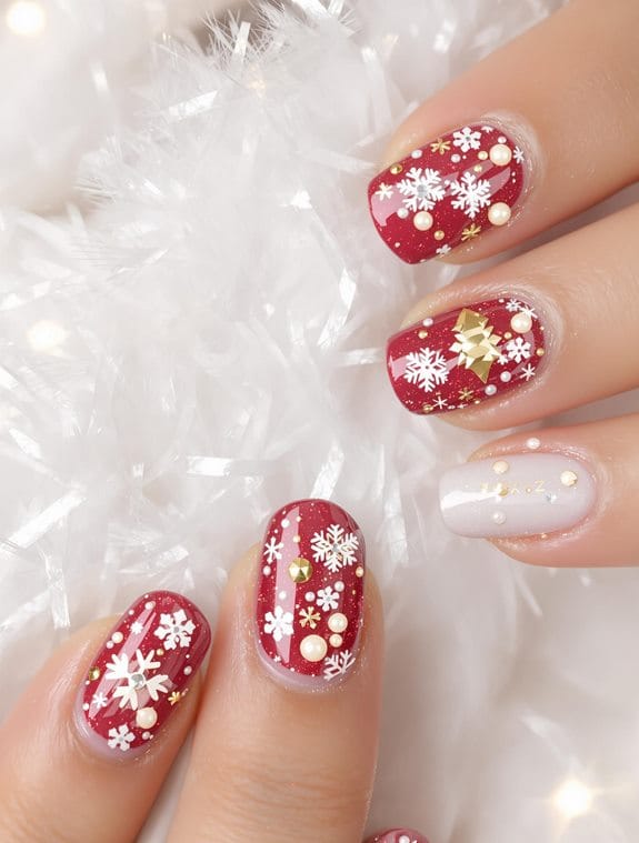 cute christmas nail art