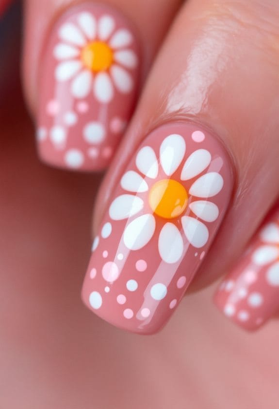 dotted floral design techniques