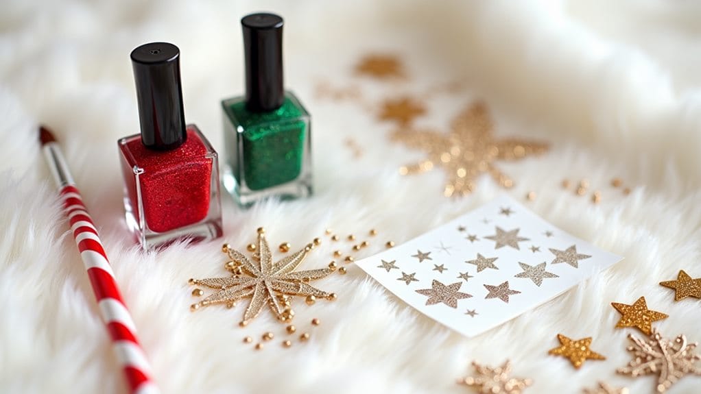 festive christmas nail art