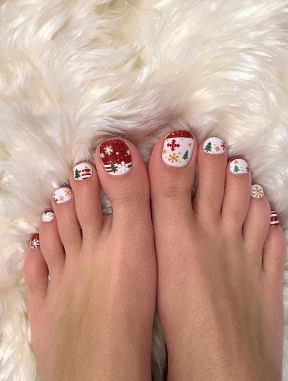 festive christmas nail inspirations