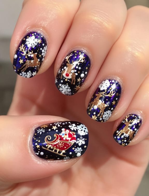 festive creative nail designs