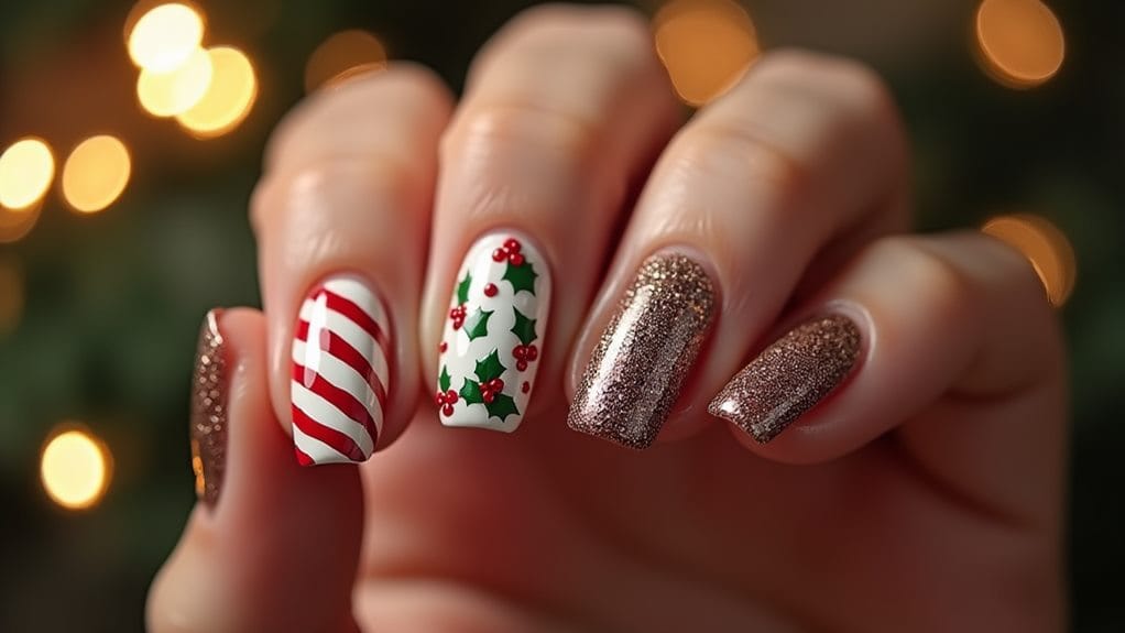 festive holiday nail art