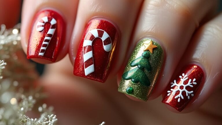 festive holiday nail art