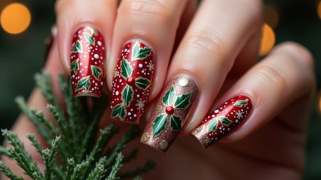 festive holiday nail designs