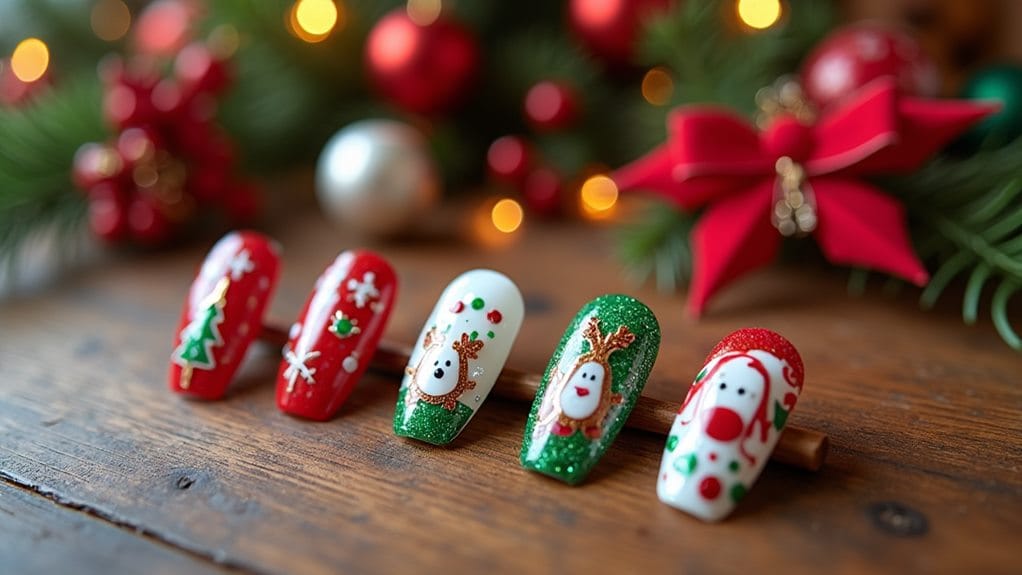 festive holiday nail designs