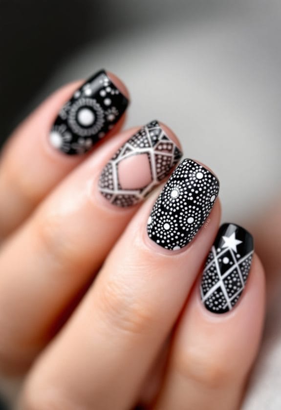 geometric dot pattern design