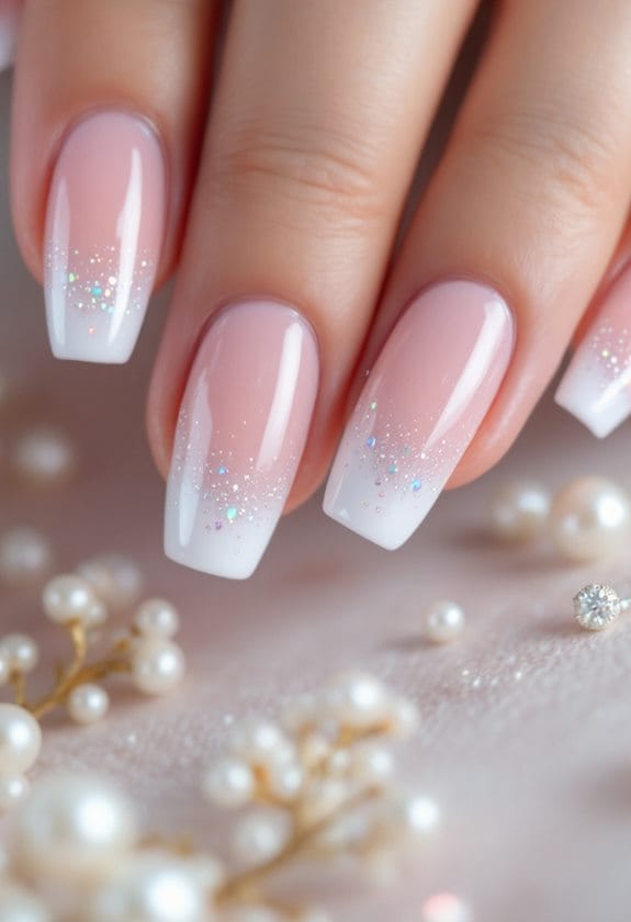 glittery gradient wedding style