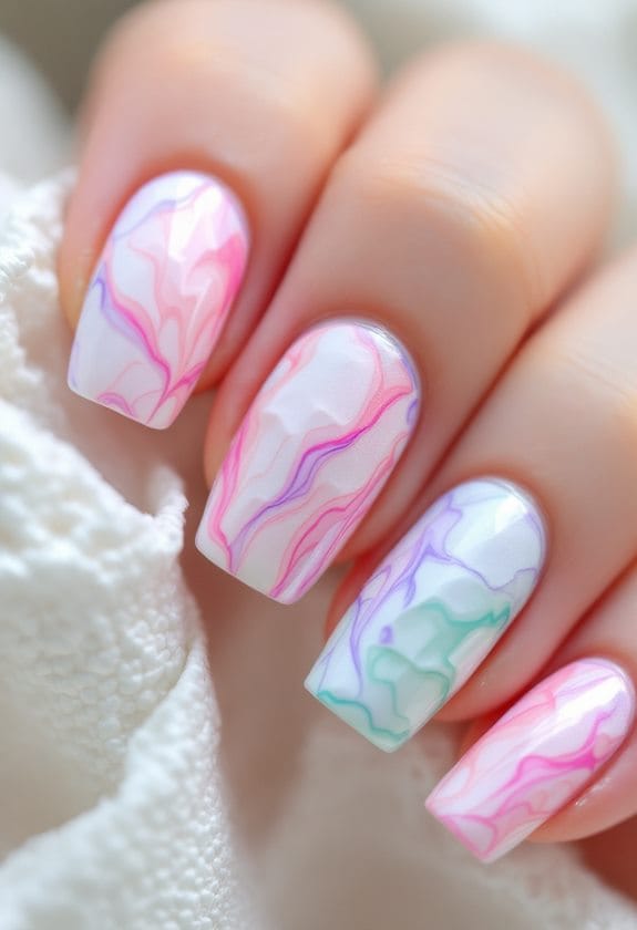 marbleizing with paper towels