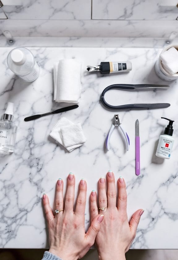 nail care preparation steps