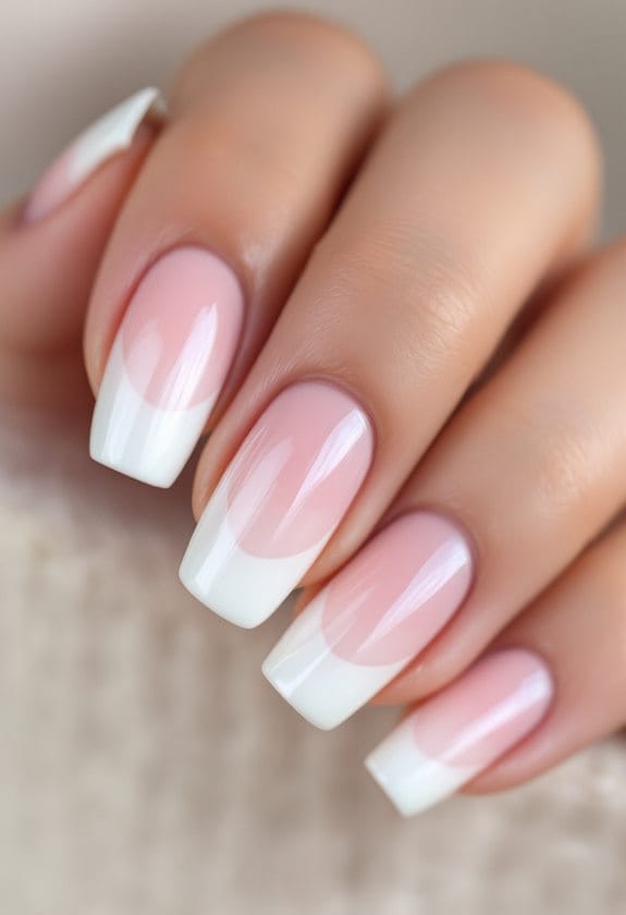 pink ombre nail art