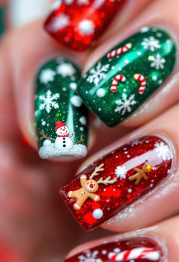 playful holiday spirit figures