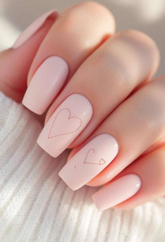 simple romantic note design