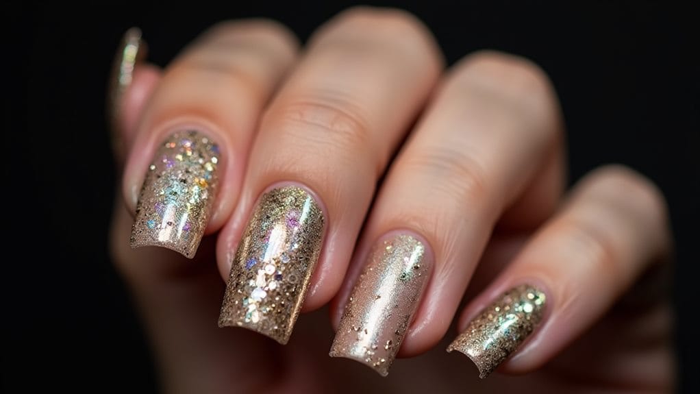 sparkling new year s eve nails
