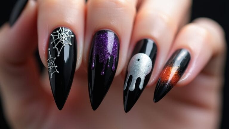 spooky halloween nail art