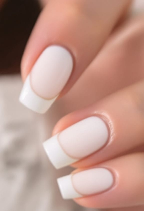 stylish french manicure design