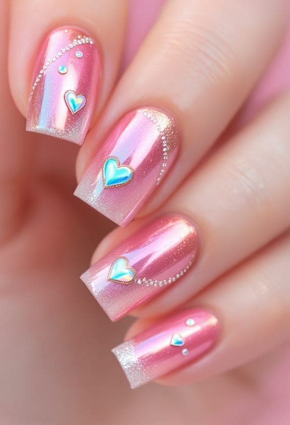 stylish metallic love details