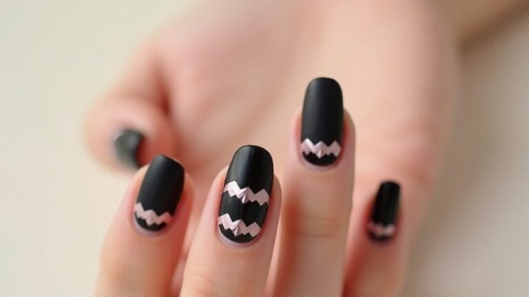 stylish negative space nail art