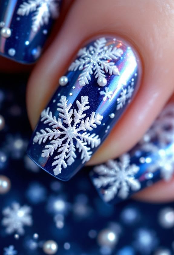 textured snowflake crafting methods