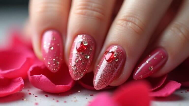 valentine s day nail art